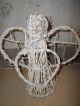 2 Primitive Wrapped Wood Twig White Painted 12 Inch Angels Primitives photo 3