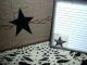 Primitive Wood Recipe Box W/ 20 Cards Tan & Black Crackle Star Farmhouse Decor Primitives photo 5