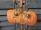 Primitive Halloween Decoration - Stack Of Jack - O - Lanterns On Birch Branch Primitives photo 1