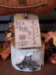 Primitive Halloween Decoration - Stack Of Jack - O - Lanterns On Birch Branch Primitives photo 4