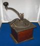 1889 Ornate Cast Iron Wood Primitive Coffee Grinder Mill W/handle Imperial 705 Primitives photo 3