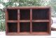 Vintage Wooden 6 Cubbyhole Display Shelf Wood Box Dividers Old Shadowbox Rustic Primitives photo 1