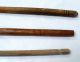 3 Primitive Farmhouse Wood Spoons,  13 