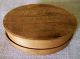 Ca Late 19th C Shaker Style Small Oval Wooden Box,  Marked ' Washed Figs ' Primitives photo 4