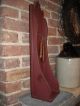 Primitive Painted Maroon Wooden Hanging Or Sitting Candle Box/ Shelf Primitives photo 1