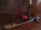 Antique 1800s Native American Indian Hand Carved Wooden Treen Lrg Effigy Ladle Primitives photo 5