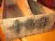 Antique Country Primitive Pine Tool Carrier - Knife Box Type Old Paint Primitives photo 3