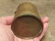 Dated 1883 Antique Heavy Brass Weight Grane Scale Measuring Cup Bucket Europe Primitives photo 4