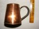 Early American Copper Tavern Mug Primitives photo 2