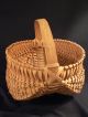 Vintage Primitive Handmade Wood Melon Fine Basket Primitives photo 3