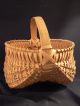 Vintage Primitive Handmade Wood Melon Fine Basket Primitives photo 4