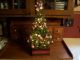 Country Primitive Christmas Tree W/tiny Rice Lites,  Handmade Garland & Ragballs Primitives photo 9