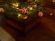 Country Primitive Christmas Tree W/tiny Rice Lites,  Handmade Garland & Ragballs Primitives photo 2