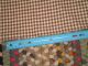 Antique 19th C Old Brown Check Homespun Type Fabric 16x24 Very Good Primitives photo 1