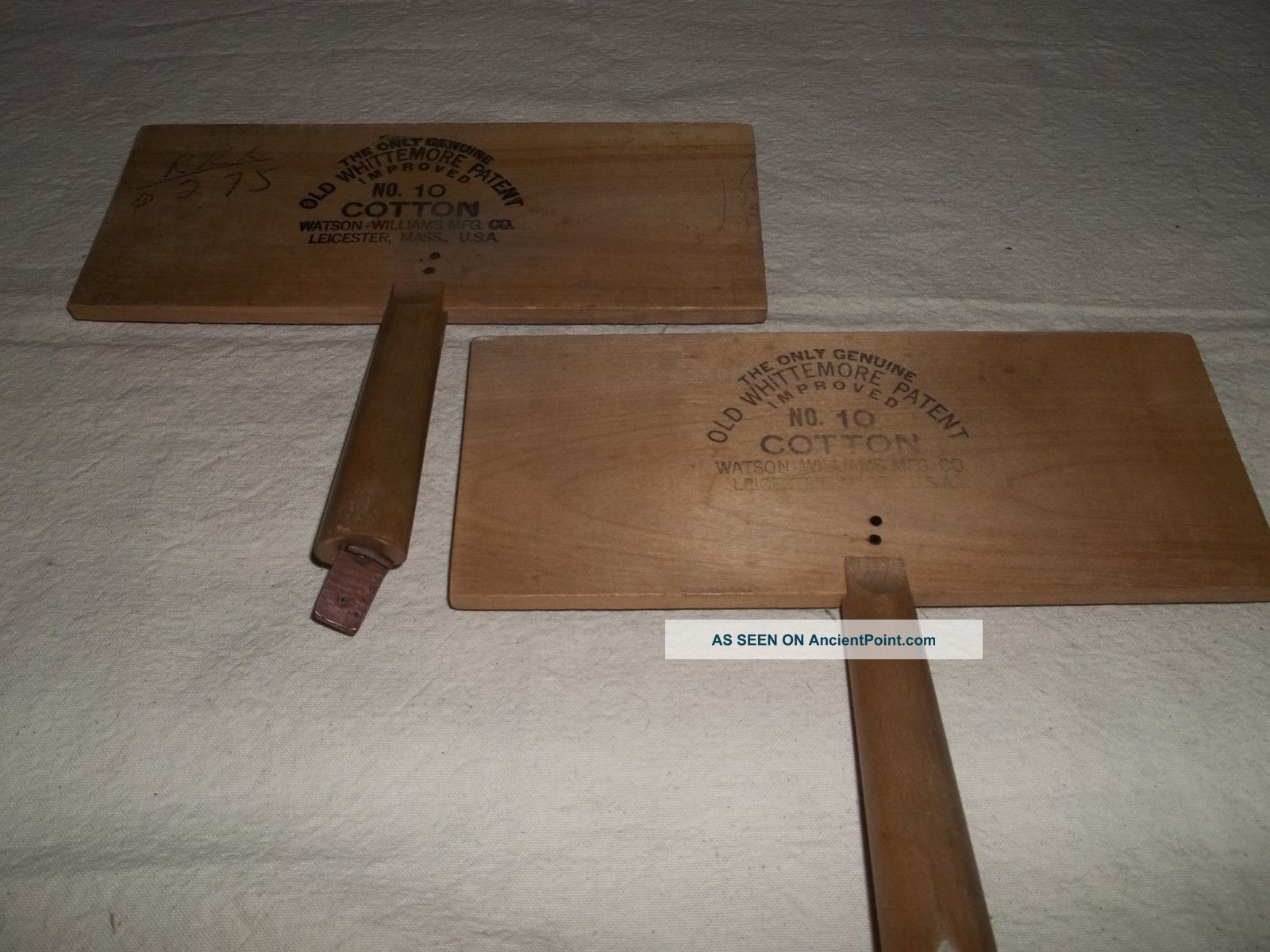 Old Whittemore Patent Improved No.  10 Cotton,  Watson - Williams Carders Combs Primitives photo
