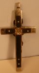 Antique Victorian Catholic Pectoral Cross Crucifix Skull Cross Bones 1800 ' S Primitives photo 1