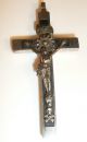 Antique Victorian Catholic Pectoral Cross Crucifix Skull Cross Bones 1800 ' S Primitives photo 2