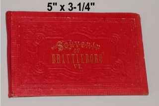 Miniature Souvenir Booklet Brattleboro,  Vt Old Pictures/photographs Must See Em photo