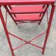 Vintage 1950`s Folding Metal 3 Step Ladder Stool - Red Primitives photo 3