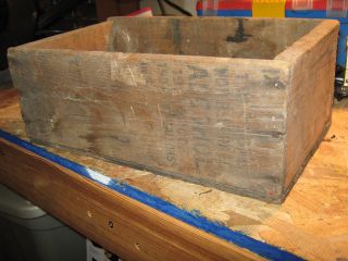 Antique Wooden Alcohol Box photo