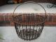 Old Primitive Androck Wire Egg Gathering Basket ~ Authentic Country Antique Primitives photo 1