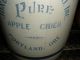 Antique Apple Cider Crock Jug Stoneware Rare Portland Oregon Jones Bros Crocks photo 3