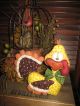 Primitive Hc Fall Harvest Thanksgiving Turkey Doll Shelf Sitter Ornie Tuck Primitives photo 2