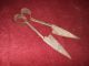 Antique Sheep Shearing Shears Scissors Non Electric 6 1/2 In Blades Brown Paint Primitives photo 1