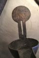 Antique Primitive Iron Double Betty Lamp 18th Century Nested Cruise Grease Oil Primitives photo 10