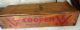 Vintage Cooper Cheese Box - Red And Blue Lettering Primitives photo 2