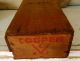 Vintage Cooper Cheese Box - Red And Blue Lettering Primitives photo 6