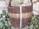 Finding An Old House,  19th Century,  Hand - Woven Basket And Pretty Big Juniper. Primitives photo 3