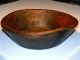 Antique Hand Carved Wooden Bowl 18th/19th C? Dough/mixing Wood Folk Primitive Primitives photo 7