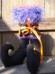 Primitive~haloween~candy Corn~ Orange & Purple~minnie~witch Boots Primitives photo 2