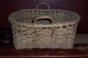 Antique Primitive Early Country Field Laundry 2 Handle Basket Primitives photo 3