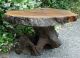 Vintage Handmade Rustic Cypress Tree Trunk Stump Root Accent Table Charleston Sc Primitives photo 1