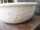 Vintage Pottery Old Rimmed Mixing Bowl W/ Old Metal Spoon Primitives photo 5