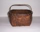 Antique Primitive Early Country Small Berry Gathering Basket Primitives photo 2