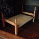 ~vintage~antique~miniature Doll House Bed.  Carved~primitive~l@@k~ Primitives photo 10