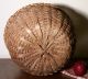 New England Splint Basket,  Large,  Round,  Double Wrapped Rim,  Notched Handle, Primitives photo 3