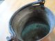 Antique Copper Pot With Cast Iron Handle Primitives photo 6