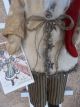Primitive Handmade Olde St.  Nick With Wool Stocking - Winter/holiday Decoration Primitives photo 3