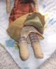 19c Early Antique Stuffed Cloth Doll Clothes Primitives photo 2
