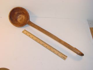 Early Hand Carved Ladle Found On Early Homestead In Nw Ohio photo