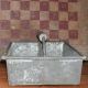 Old Tin Divided Utensil Carrier Tote Caddy ~ Unusual ~ Primitive Primitives photo 6