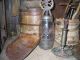 Olde Primitive Early Ball Jar Butter Churn - Wood Handle W/dry Attic Patina Primitives photo 1