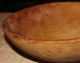 Antique Medium Signed Munising 2 Farmhouse Wooden Chopping Bowl 15 