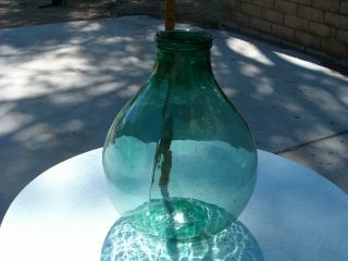 Vintage Giant Green Glass Jar 19 