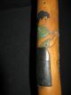 1903 Maryland Relief Carved Cane W/ Domestic Scenes Gun Birds Trees Kangaroo? Nr Primitives photo 1