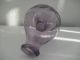 Vintage Glass Fly Trap.  Old Fly Catcher Bottle,  Violet Color. Primitives photo 2